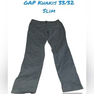 EUC Gap Men’s Khaki’s 33/32 slim 100% cotton blue circa 2016